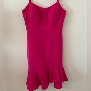 PrettyLittleThing pink bodycon dress 7/8